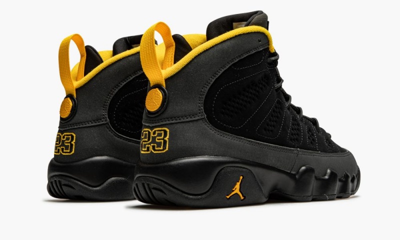 Nike Air Jordan 9 Retro GS 'University Gold' Lasten Kengät Mustat Tummanharmaat | 546HKXOUR