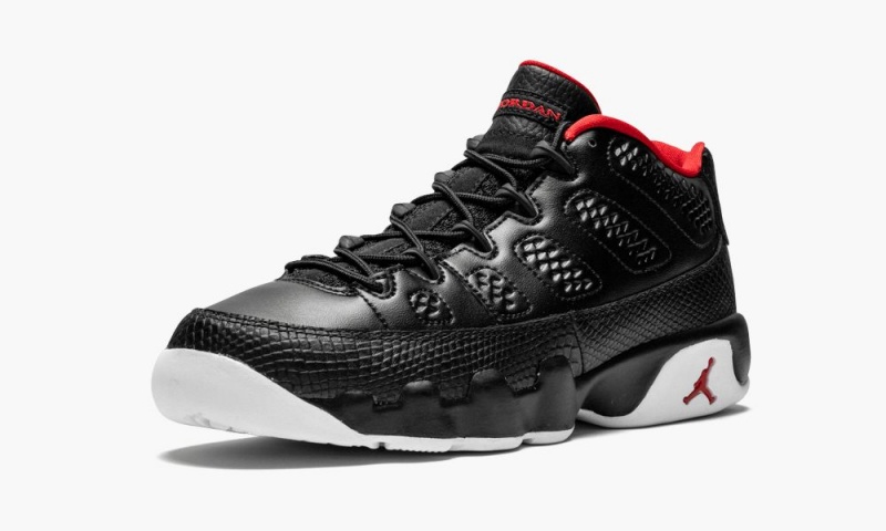 Nike Air Jordan 9 Retro Low BG Lasten Kengät Mustat Punainen Valkoinen | 246OPRVHX