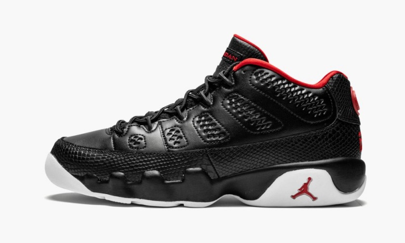 Nike Air Jordan 9 Retro Low BG Lasten Kengät Mustat Punainen Valkoinen | 246OPRVHX