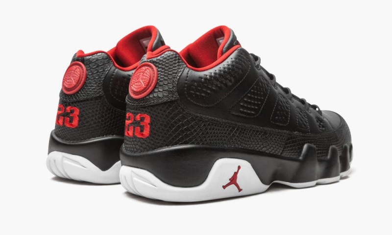 Nike Air Jordan 9 Retro Low Miesten Kengät Mustat Punainen Valkoinen | 180UAIRWF