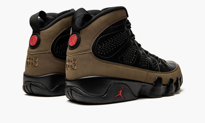 Nike Air Jordan 9 Retro 'Olive' Miesten Kengät Mustat Vaaleanoliivinvihreä Punainen | 025TPKHEU