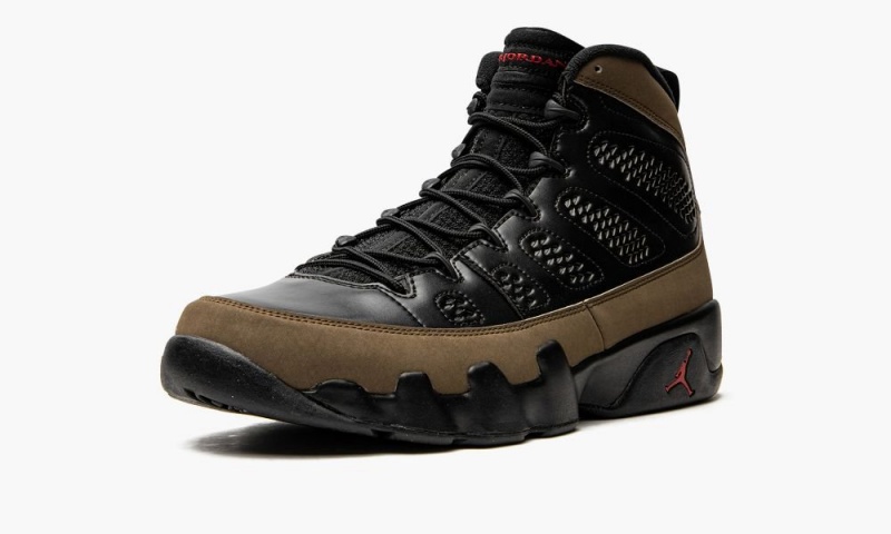 Nike Air Jordan 9 Retro 'Olive' Miesten Kengät Mustat Vaaleanoliivinvihreä Punainen | 025TPKHEU