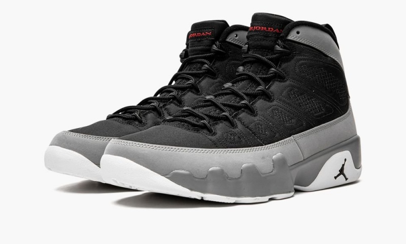 Nike Air Jordan 9 Retro 'Particle Grey' Miesten Kengät Mustat Punainen | 630BVPTUI
