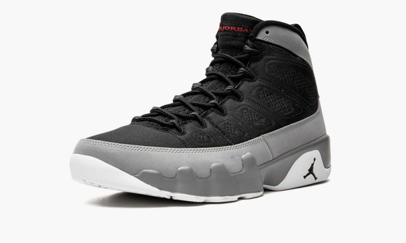 Nike Air Jordan 9 Retro 'Particle Grey' Miesten Kengät Mustat Punainen | 630BVPTUI