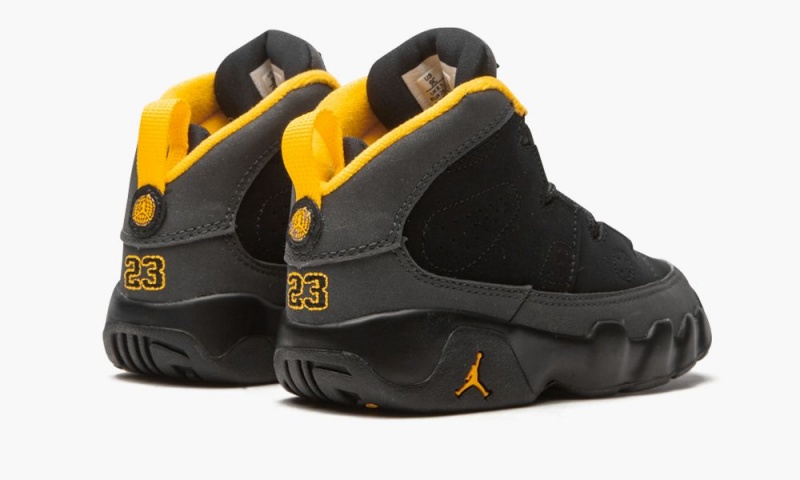 Nike Air Jordan 9 Retro TD 'University Gold' Lasten Kengät Mustat Tummanharmaat | 130LAHDKU