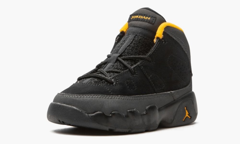 Nike Air Jordan 9 Retro TD 'University Gold' Lasten Kengät Mustat Tummanharmaat | 130LAHDKU