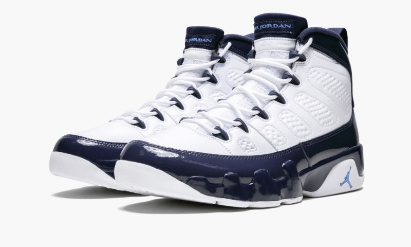 Nike Air Jordan 9 Retro 'UNC' Miesten Kengät Valkoinen Sininen Laivastonsininen | 723ZIFYWH