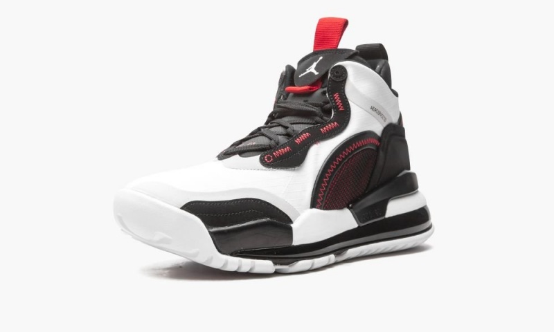 Nike Air Jordan AEROSPACE 720 'White / Black / Gym Red' Miesten Kengät Valkoinen Punainen Mustat Harmaat | 098RAIXOL