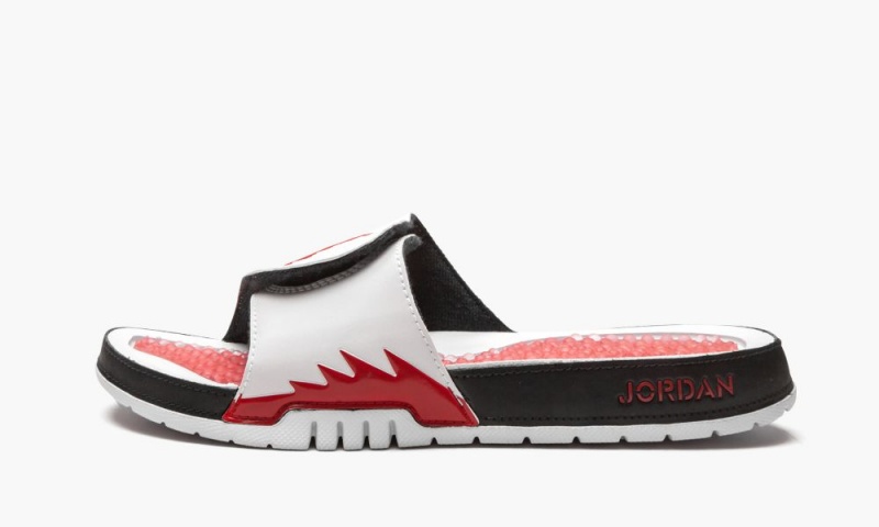 Nike Air Jordan Hydro 5 Retro \'Fire Red 5\' Miesten Kengät Valkoinen Punainen Mustat | 320YRXBZA