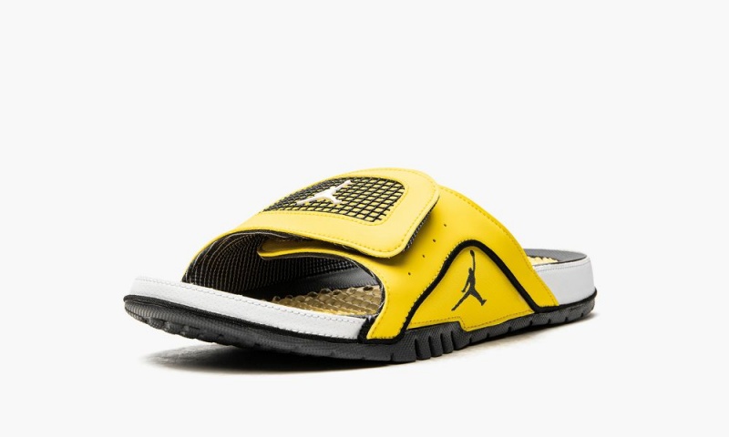 Nike Air Jordan Hydro IV 'Lightning' Miesten Kengät Keltainen Tummansininen Harmaat | 801IJEYHW