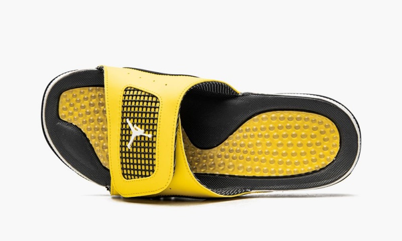 Nike Air Jordan Hydro IV 'Lightning' Miesten Kengät Keltainen Tummansininen Harmaat | 801IJEYHW