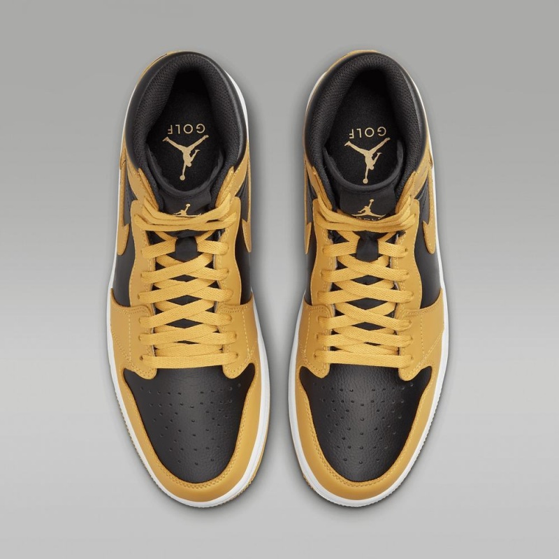 Nike Air Jordan I High G Naisten Kengät Mustat Valkoinen Keltainen | 689HIEVKM