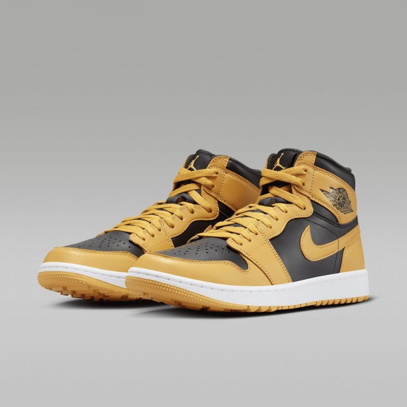 Nike Air Jordan I High G Naisten Kengät Mustat Valkoinen Keltainen | 689HIEVKM