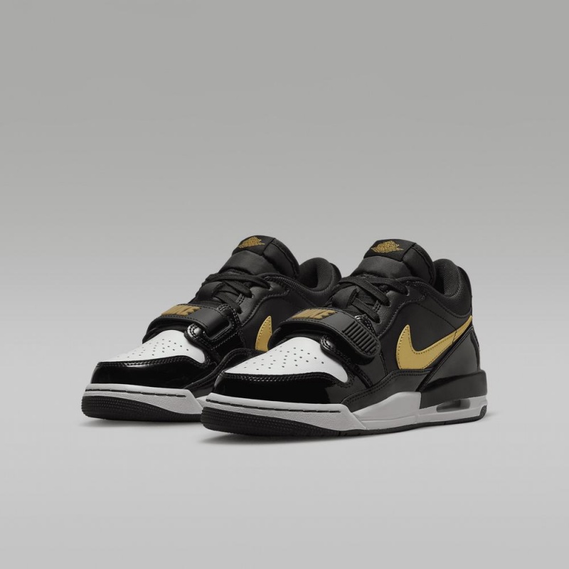 Nike Air Jordan Legacy 312 Low Lasten Kengät Mustat Valkoinen Metal Kultaiset | 057NTQGMH