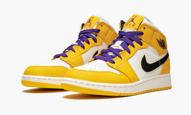 Nike Air Jordan Mid SE (GS) 'Lakers' Lasten Kengät Kultaiset Mustat | 621GQJMHW