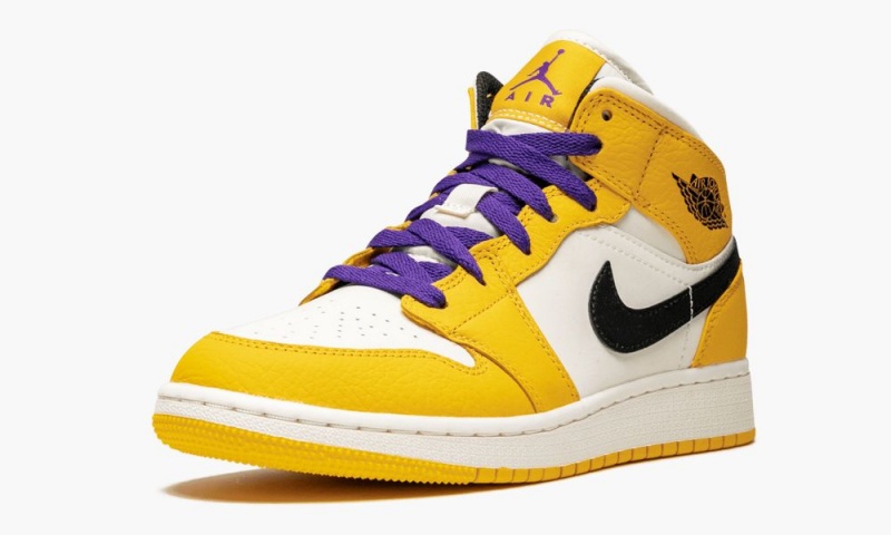 Nike Air Jordan Mid SE (GS) 'Lakers' Lasten Kengät Kultaiset Mustat | 621GQJMHW