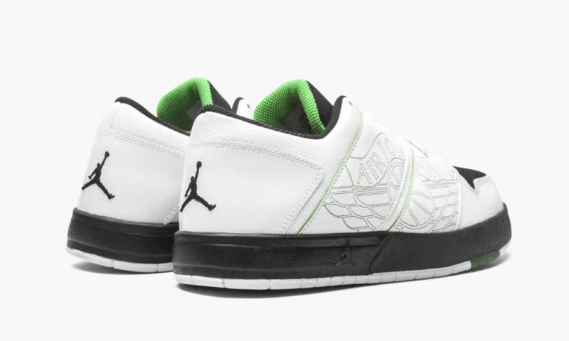 Nike Air Jordan Nu Retro 1 Low (GS) Lasten Kengät Valkoinen Vihreä Mustat | 782VXGOIL