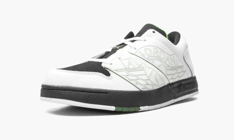 Nike Air Jordan Nu Retro 1 Low (GS) Lasten Kengät Valkoinen Vihreä Mustat | 782VXGOIL