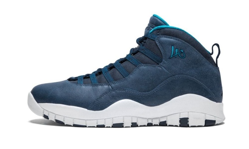 Nike Air Jordan Retro 10 \'City Pack - Los Angeles\' Miesten Kengät Valkoinen Sininen | 483JXDUWN