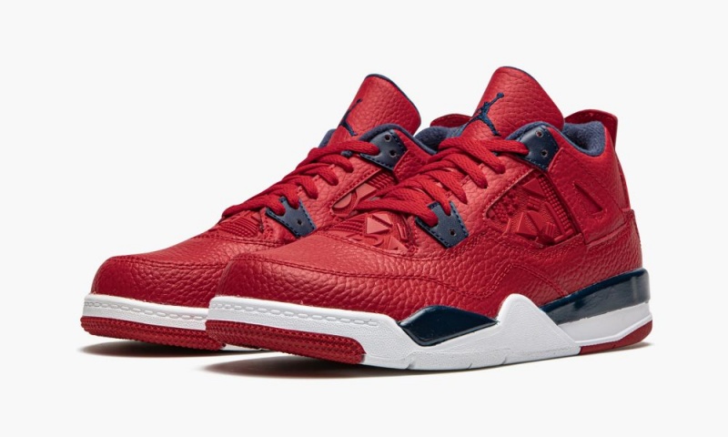 Nike Air Jordan Retro 4 PS 'Fiba 2019' Lasten Kengät Punainen Valkoinen Metal Kultaiset | 942WJVYCQ