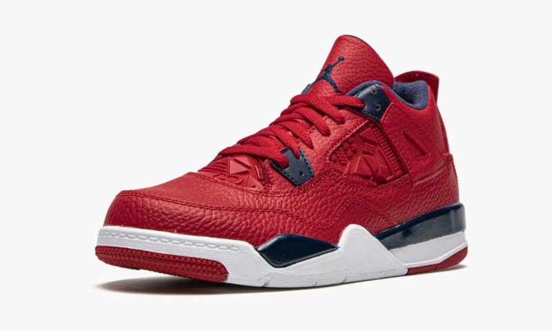 Nike Air Jordan Retro 4 PS 'Fiba 2019' Lasten Kengät Punainen Valkoinen Metal Kultaiset | 942WJVYCQ