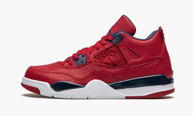 Nike Air Jordan Retro 4 PS \'Fiba 2019\' Lasten Kengät Punainen Valkoinen Metal Kultaiset | 942WJVYCQ