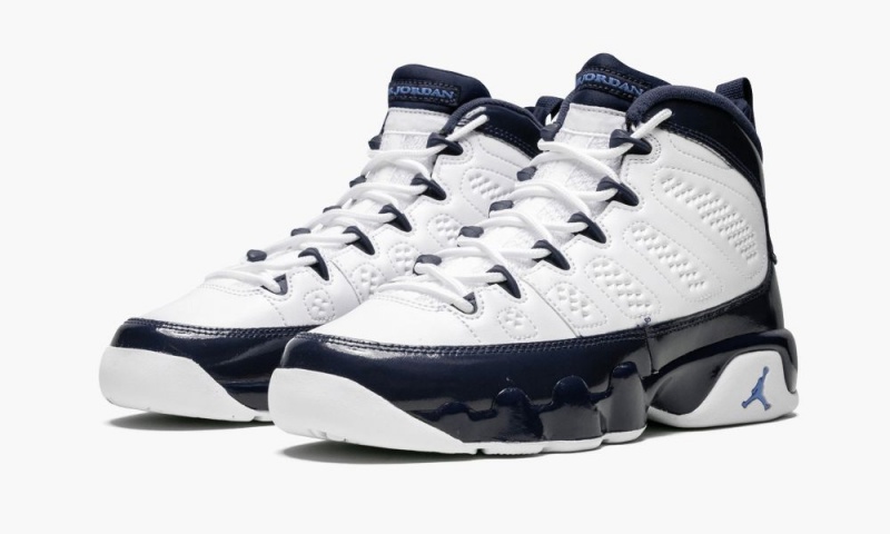 Nike Air Jordan Retro 9 (GS) Lasten Kengät Valkoinen Sininen | 987BFTLES