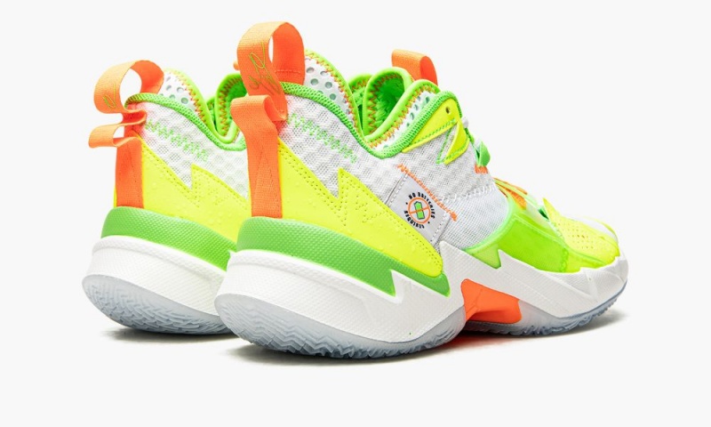 Nike Air Jordan Why Not Zer0. 'Splash Zone' Miesten Kengät Valkoinen Vihreä Oranssi | 471RAKIJP