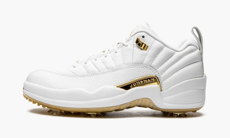 Nike Air Jordan XII G NRG M22 \'Air Jordan 12 Golf - White Metallic\' Miesten Kengät Valkoinen Metal Kultaiset | 451RIGTDA