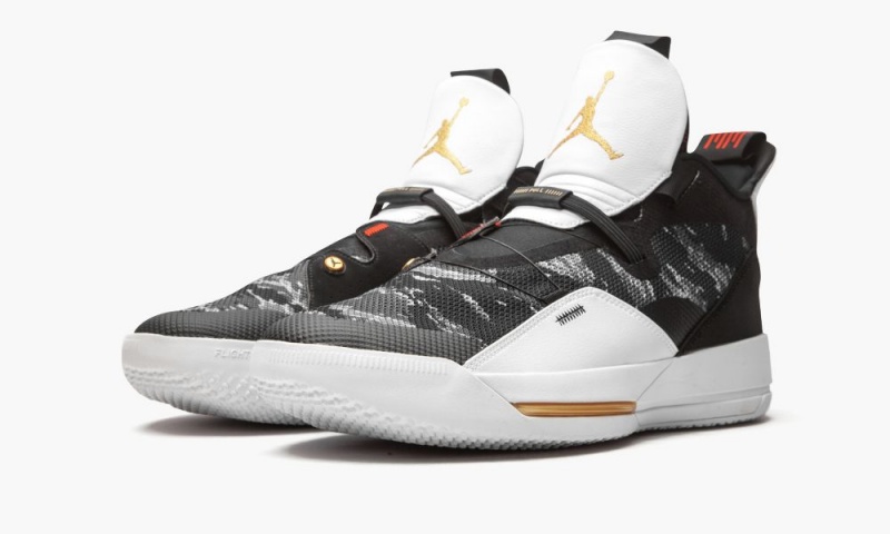 Nike Air Jordan XXXIII 'Tiger Camo' Miesten Kengät Mustat Valkoinen | 045CRHAJE