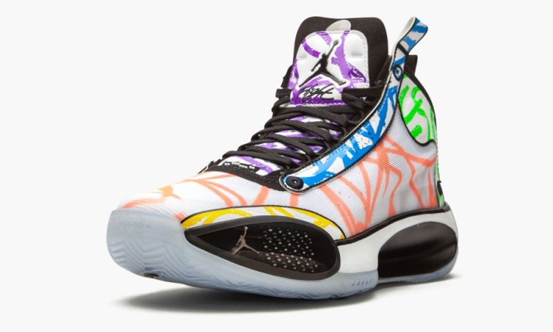 Nike Air Jordan XXXIV 'Zion Williamson-Coloring Book' Miesten Kengät Valkoinen Mustat Monivärinen | 372HJRLVD