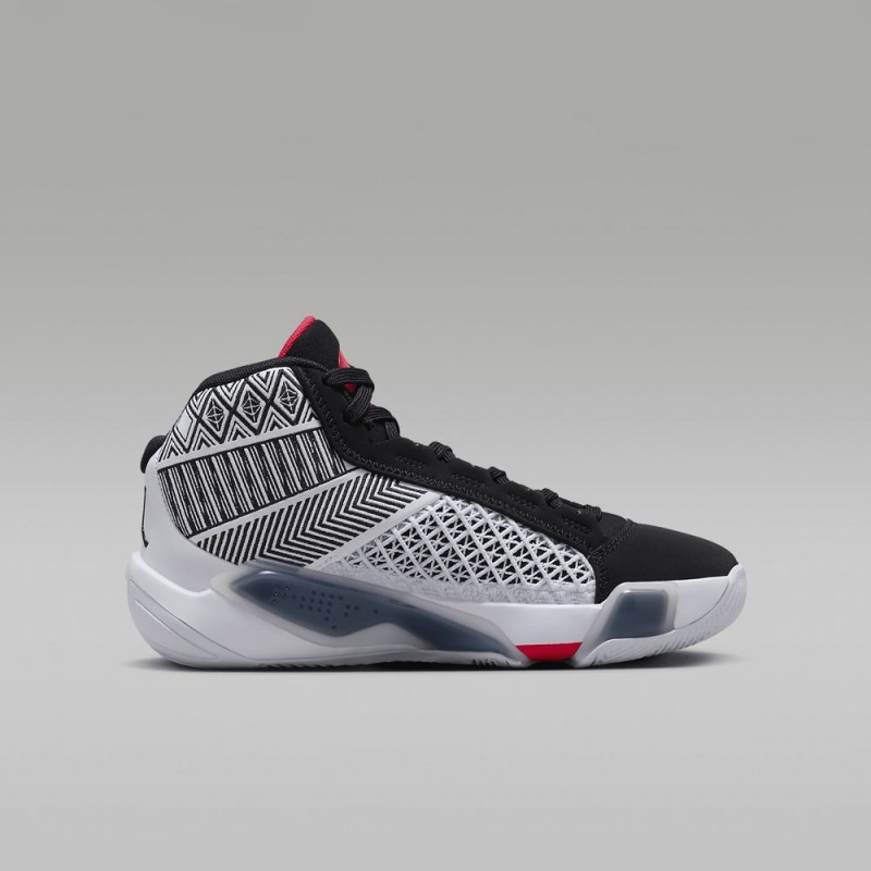 Nike Air Jordan XXXVIII Lasten Kengät Valkoinen Mustat Punainen | 081EXDYBC