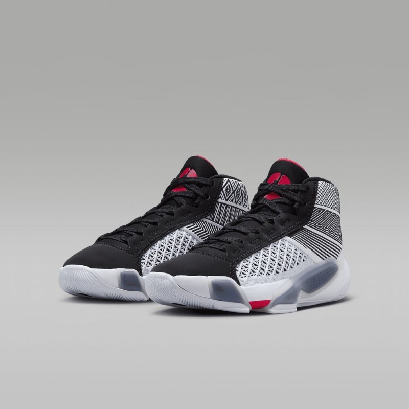 Nike Air Jordan XXXVIII Lasten Kengät Valkoinen Mustat Punainen | 081EXDYBC
