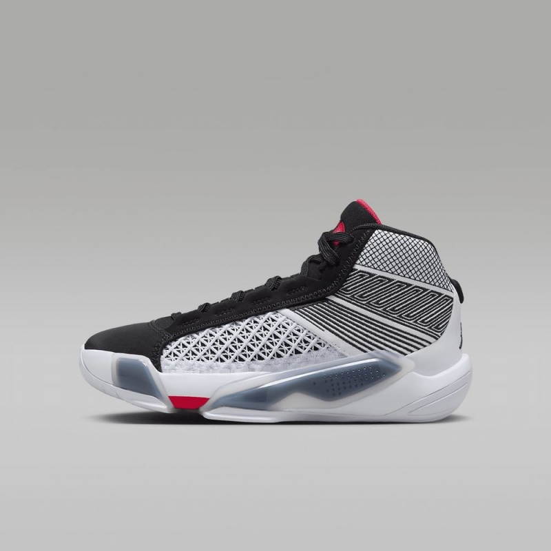Nike Air Jordan XXXVIII Lasten Kengät Valkoinen Mustat Punainen | 081EXDYBC