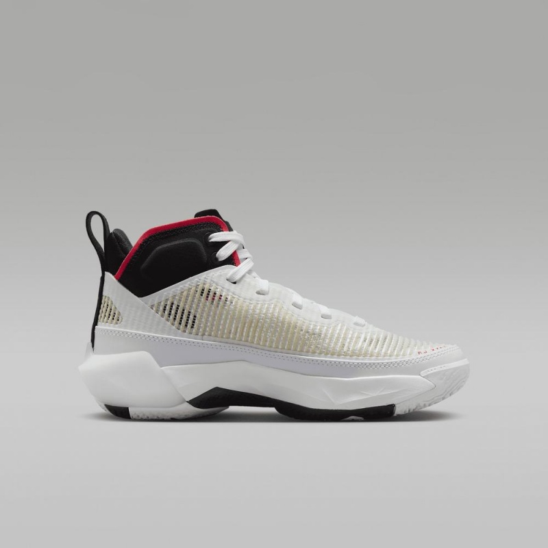 Nike Air Jordan XXXVII Lasten Kengät Valkoinen Punainen Mustat | 856DTHJAM