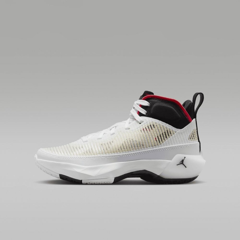 Nike Air Jordan XXXVII Lasten Kengät Valkoinen Punainen Mustat | 856DTHJAM