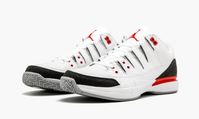 Nike Air Jordan Zoom Vapor RF x AJ3 'Fire Red' Miesten Kengät Valkoinen Punainen Hopea Mustat | 924QGICWZ