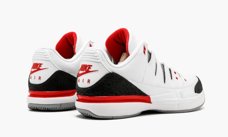 Nike Air Jordan Zoom Vapor RF x AJ3 'Fire Red' Miesten Kengät Valkoinen Punainen Hopea Mustat | 924QGICWZ