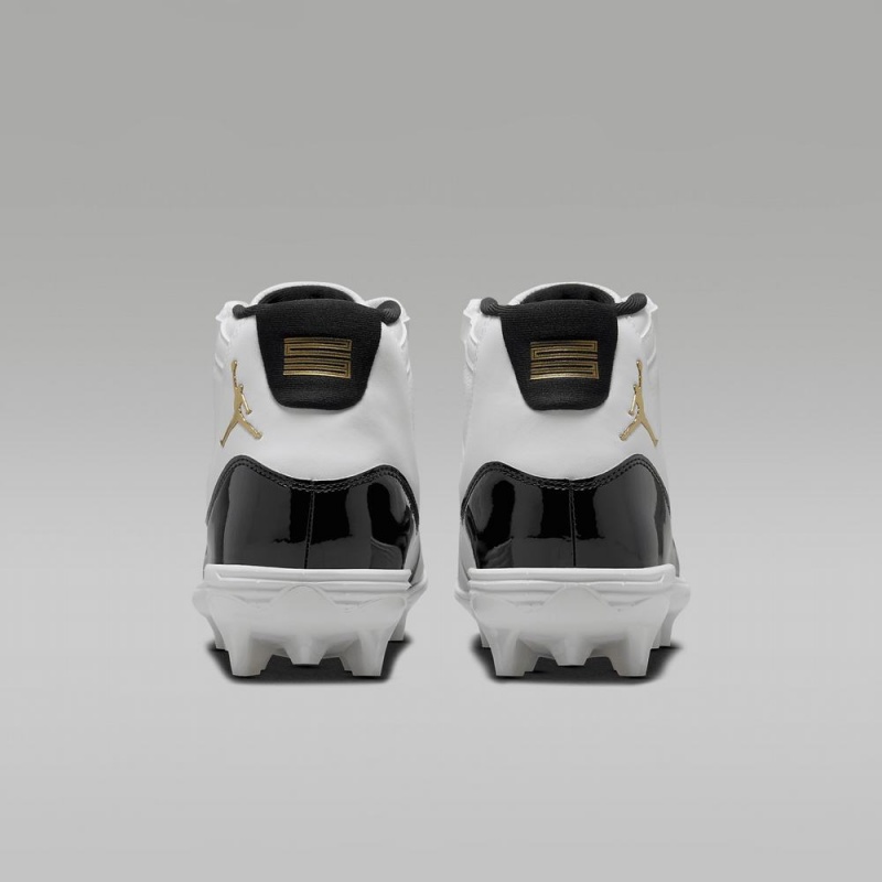 Nike Jordan 11 Mid TD Miesten Kengät Valkoinen Mustat Metal Kultaiset | 378SFXABL