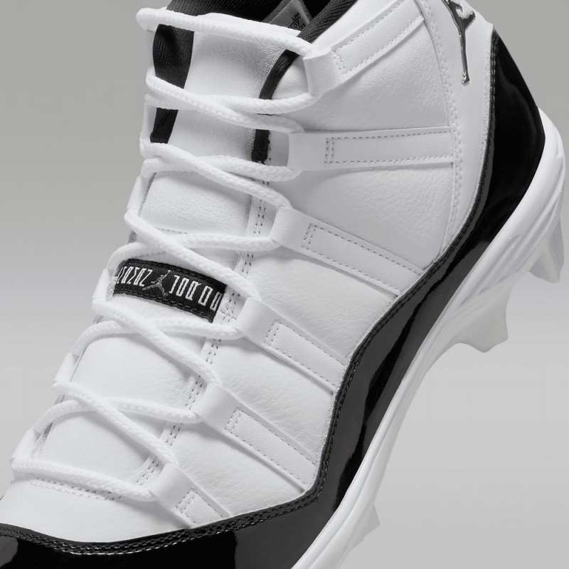 Nike Jordan 11 Mid TD Miesten Kengät Valkoinen Mustat Metal Kultaiset | 378SFXABL