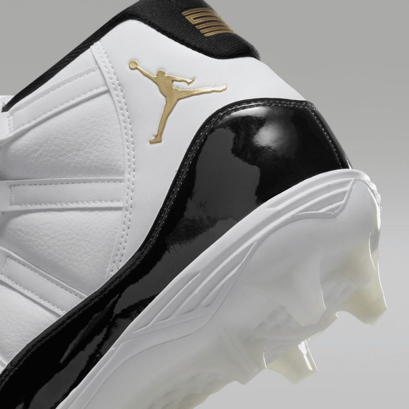 Nike Jordan 11 Mid TD Miesten Kengät Valkoinen Mustat Metal Kultaiset | 378SFXABL