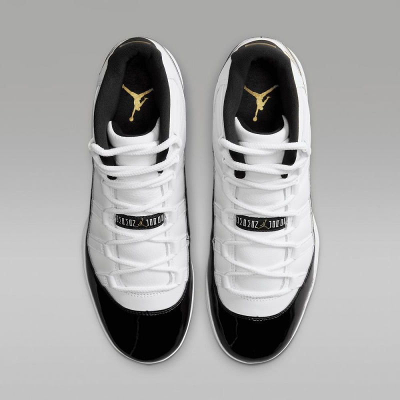 Nike Jordan 11 Mid TD Miesten Kengät Valkoinen Mustat Metal Kultaiset | 378SFXABL