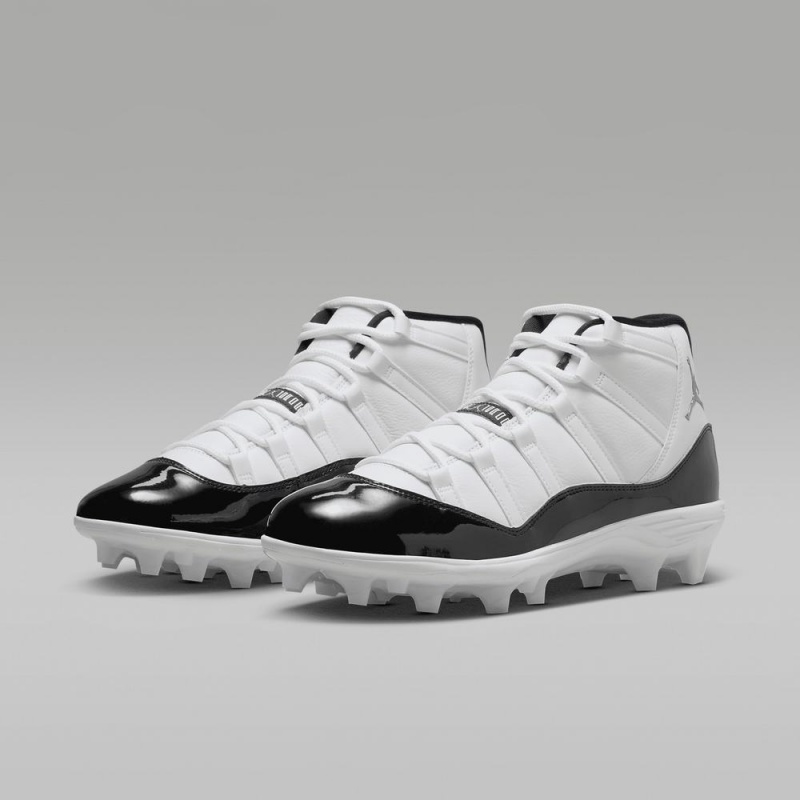 Nike Jordan 11 Mid TD Miesten Kengät Valkoinen Mustat Metal Kultaiset | 378SFXABL