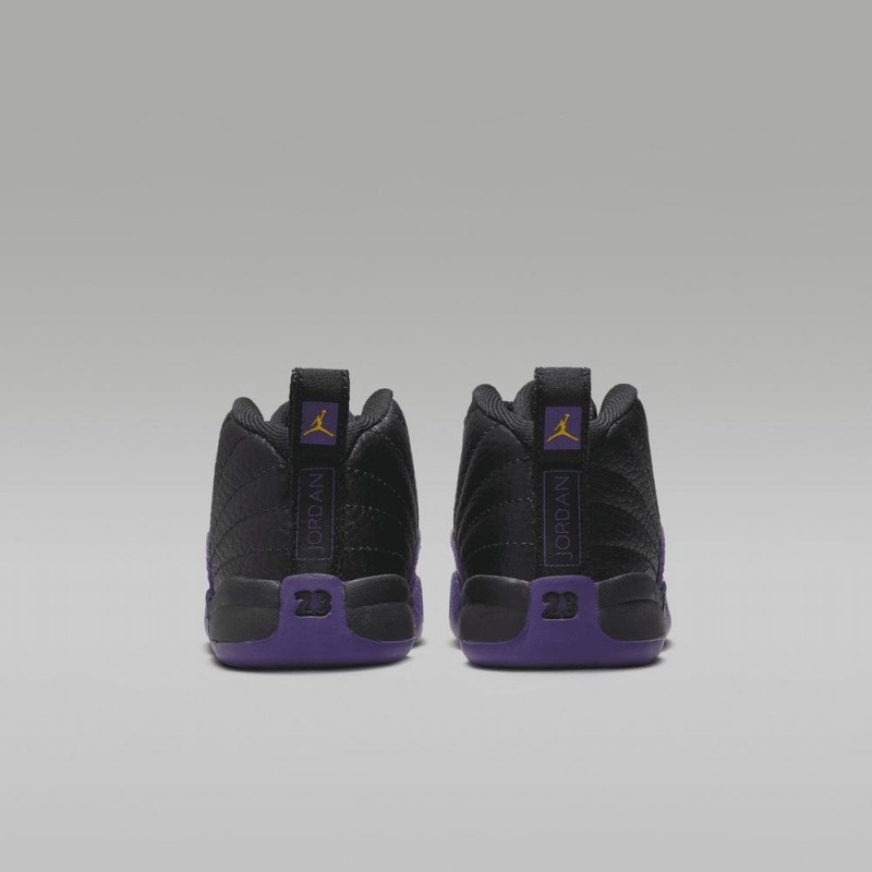 Nike Jordan 12 Retro Lasten Kengät Mustat Violetit | 685RCEVGH