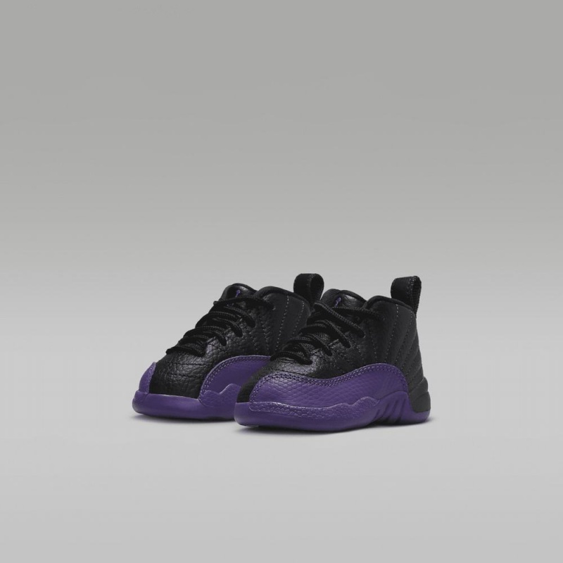 Nike Jordan 12 Retro Lasten Kengät Mustat Violetit | 685RCEVGH