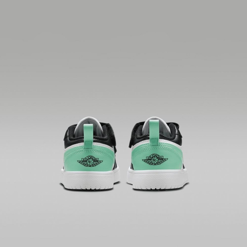 Nike Jordan 1 Low Alt Lasten Kengät Mustat Valkoinen Vihreä | 678YWLVZI