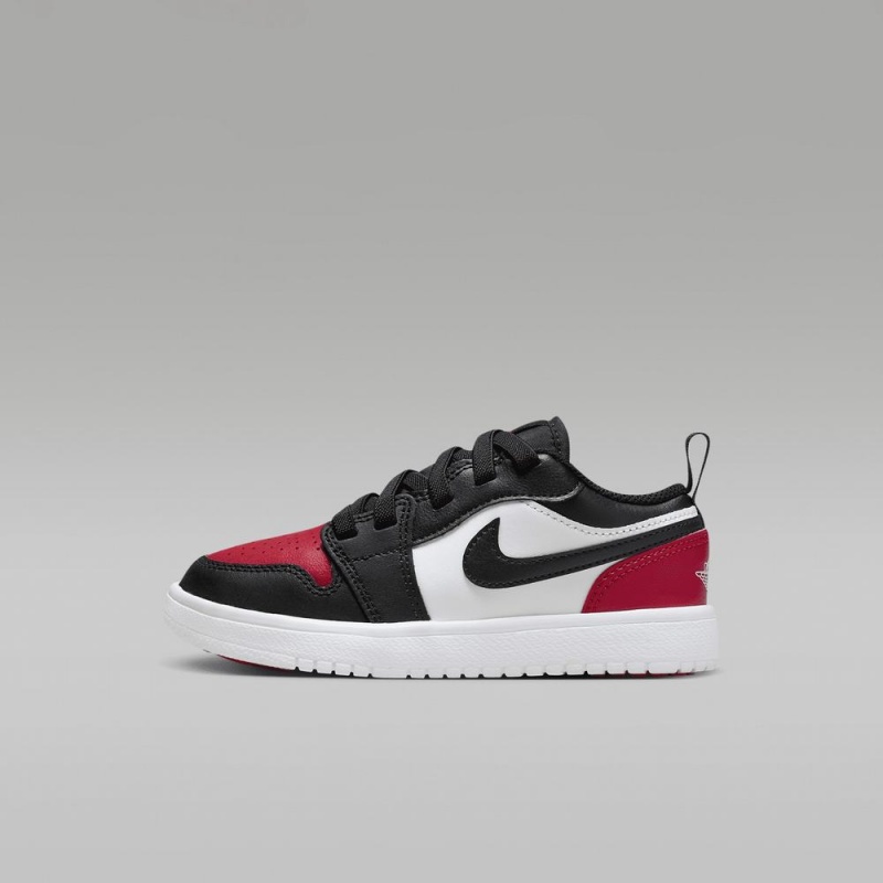 Nike Jordan 1 Low Alt Lasten Kengät Mustat Punainen Valkoinen | 465UEKLWF