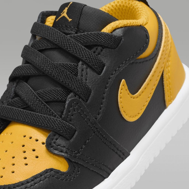 Nike Jordan 1 Low Alt Lasten Kengät Mustat Keltainen | 312ROJSNT