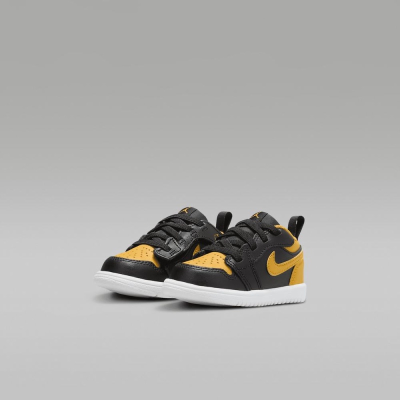 Nike Jordan 1 Low Alt Lasten Kengät Mustat Keltainen | 312ROJSNT