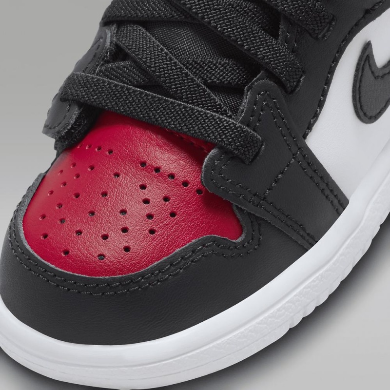Nike Jordan 1 Low Alt Lasten Kengät Mustat Valkoinen Punainen | 608BTUWAE